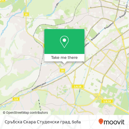 Сръбска Скара Студенски град map