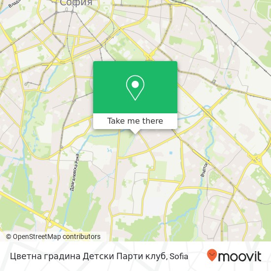 Цветна градина Детски Парти клуб map