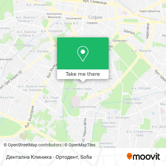 Дентална Клиника - Ортодент map