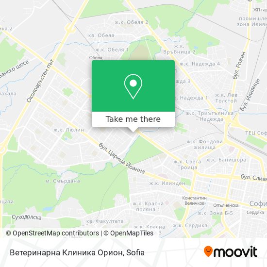 Ветеринарна Клиника Орион map