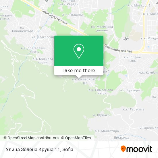 Улица Зелена Круша 11 map