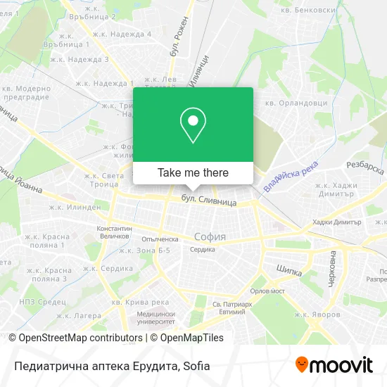 Карта Педиатрична аптека Ерудита