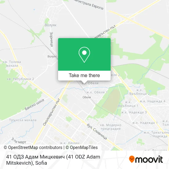 Карта 41 ОДЗ Адам Мицкевич (41 ODZ Adam Mitskevich)