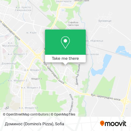 Доминос (Domino's Pizza) map