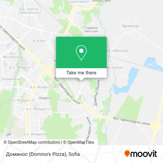 Карта Доминос (Domino's Pizza)