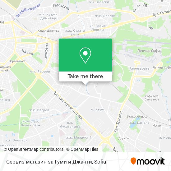 Сервиз магазин за Гуми и Джанти map