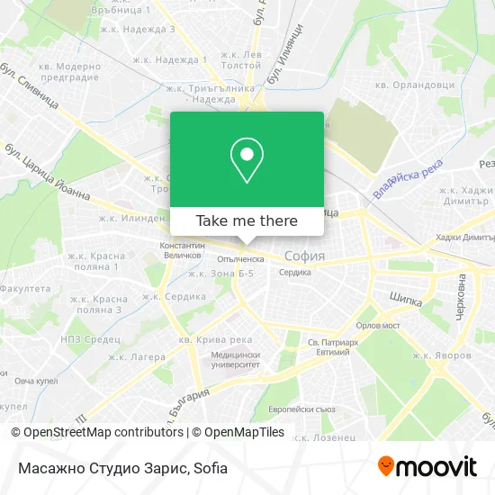 Масажно Студио Зарис map