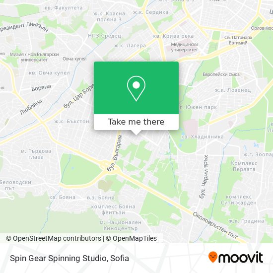 Spin Gear Spinning Studio map