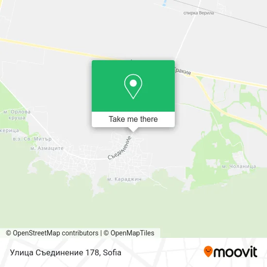 Карта Улица Съединение 178