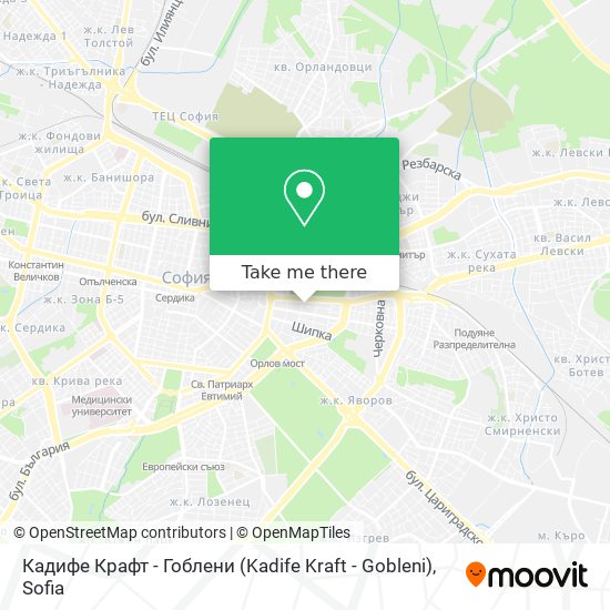 Карта Кадифе Крафт - Гоблени (Kadife Kraft - Gobleni)
