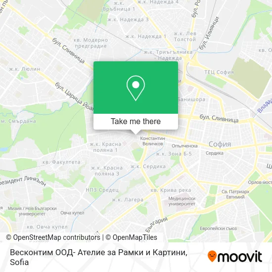 Карта Весконтим ООД- Ателие за Рамки и Картини