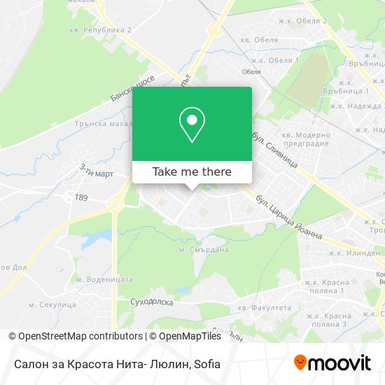 Салон за Красота Нита- Люлин map