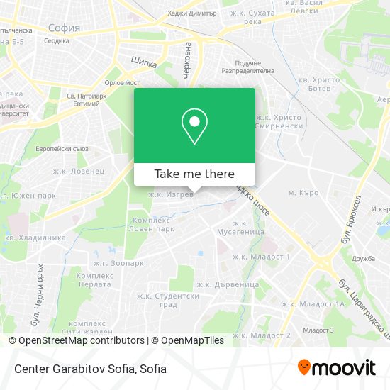 Center Garabitov Sofia map
