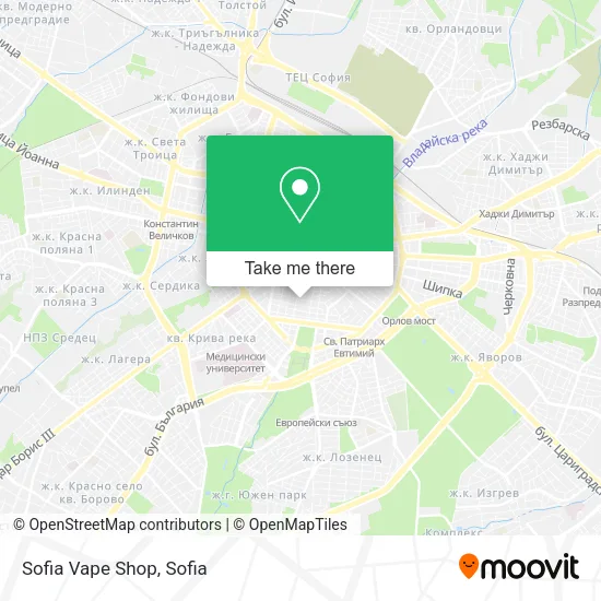 Карта Sofia Vape Shop