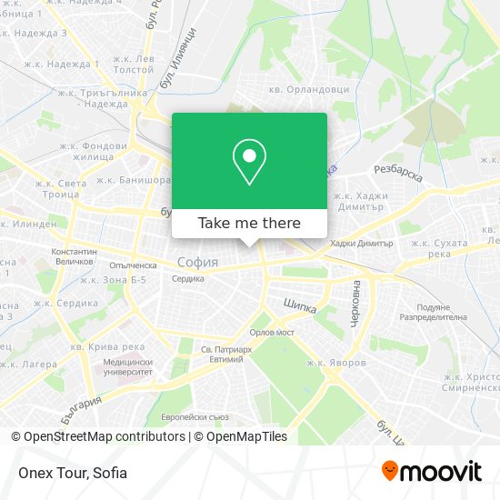 Onex Tour map