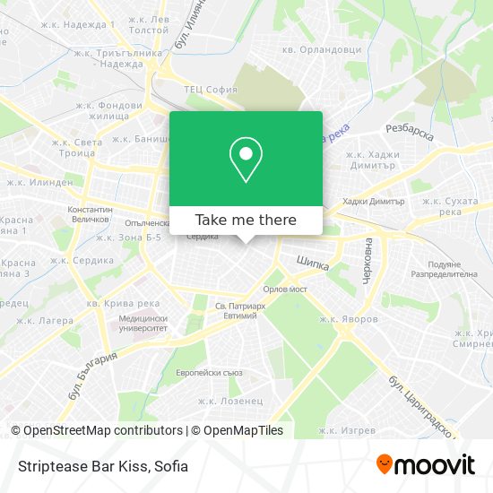 Striptease Bar Kiss map