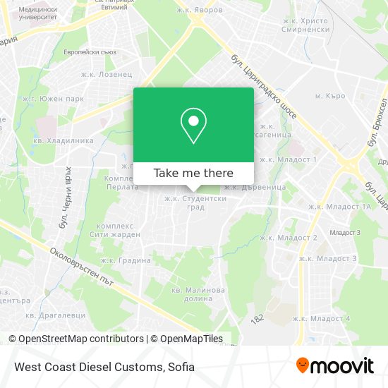 West Coast Diesel Customs map
