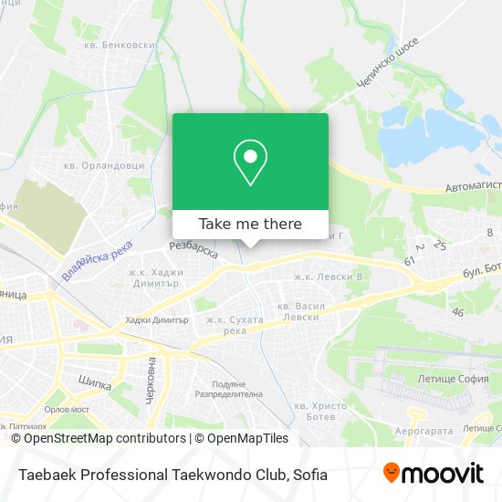 Карта Taebaek Professional Taekwondo Club
