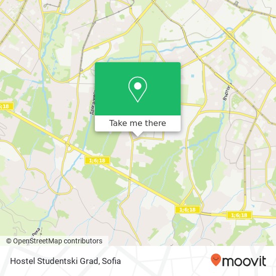 Hostel Studentski Grad map