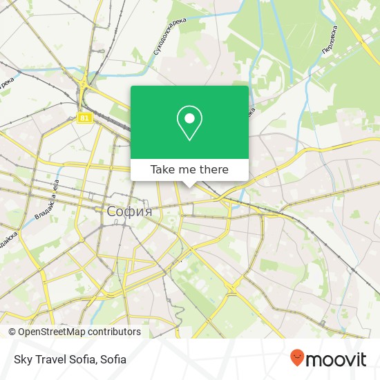 Sky Travel Sofia map