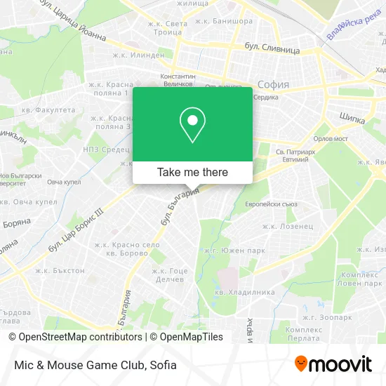 Mic & Mouse Game Club map
