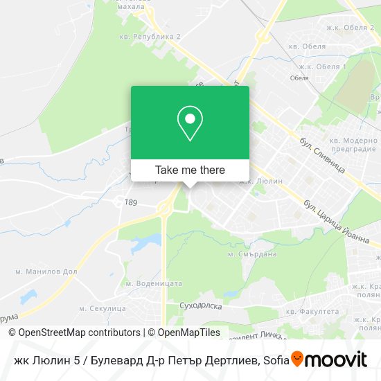 жк Люлин 5 / Булевард Д-р Петър Дертлиев map