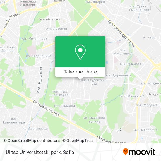 Ulitsa Universitetski park map