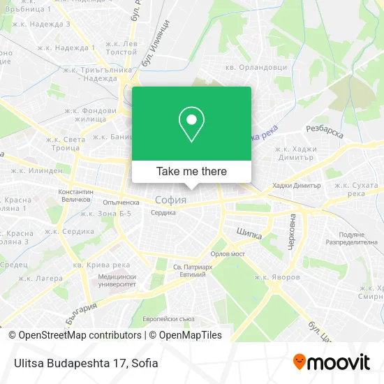 Карта Ulitsa Budapeshta 17
