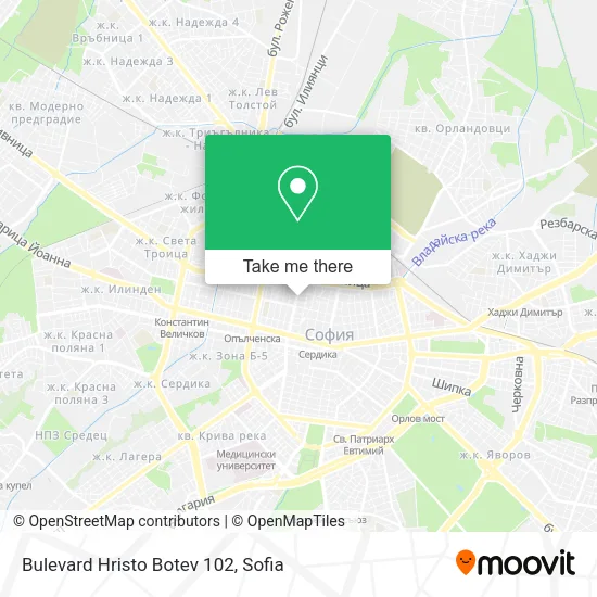 Карта Bulevard Hristo Botev 102