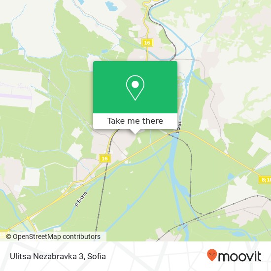 Ulitsa Nezabravka 3 map