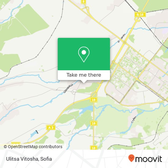 Ulitsa Vitosha map