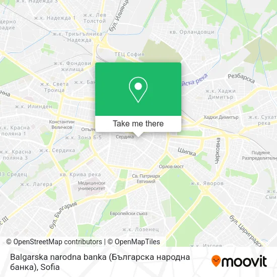 Карта Balgarska narodna banka (Българска народна банка)