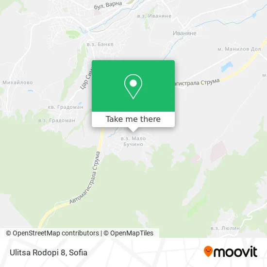 Карта Ulitsa Rodopi 8