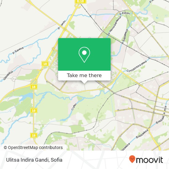 Ulitsa Indira Gandi map