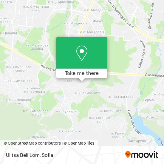 Карта Ulitsa Beli Lom