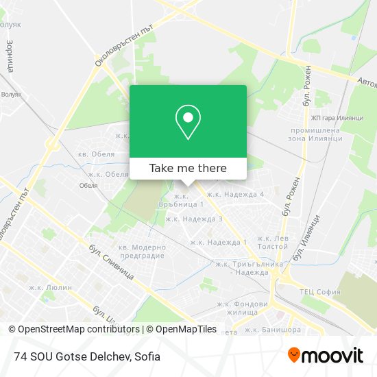 74 SOU Gotse Delchev map