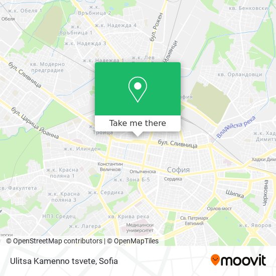Ulitsa Kamenno tsvete map