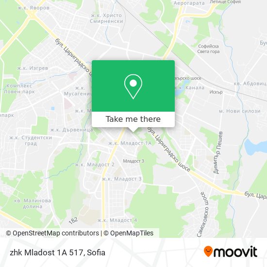 zhk Mladost 1A 517 map