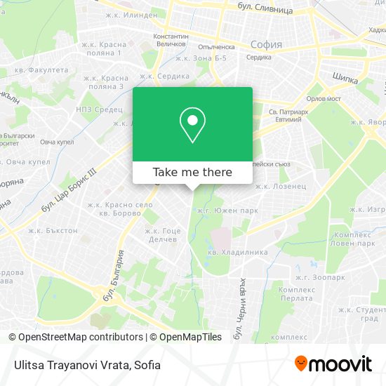 Ulitsa Trayanovi Vrata map