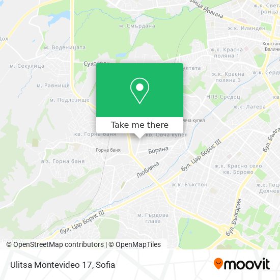 Карта Ulitsa Montevideo 17