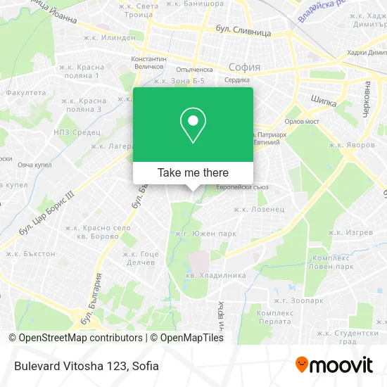 Карта Bulevard Vitosha 123