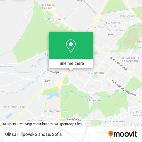 Карта Ulitsa Filipovsko shose