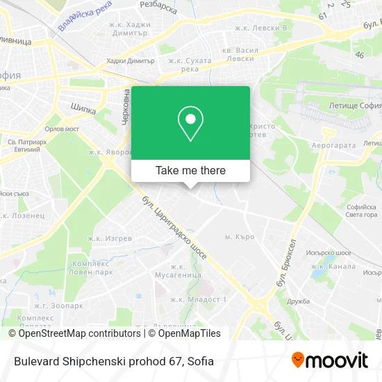 Карта Bulevard Shipchenski prohod 67