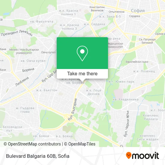 Карта Bulevard Balgaria 60В