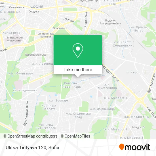 Карта Ulitsa Tintyava 120