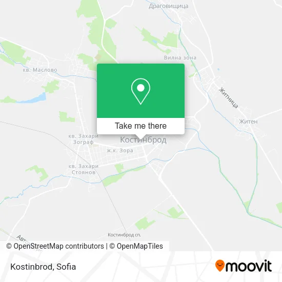 Карта Kostinbrod