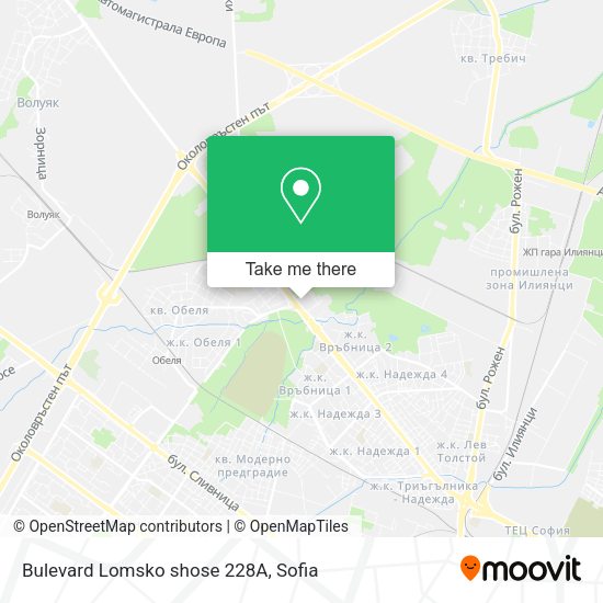 Карта Bulevard Lomsko shose 228А