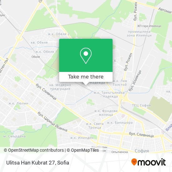 Ulitsa Han Kubrat 27 map