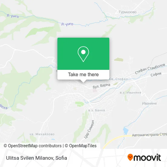 Карта Ulitsa Svilen Milanov