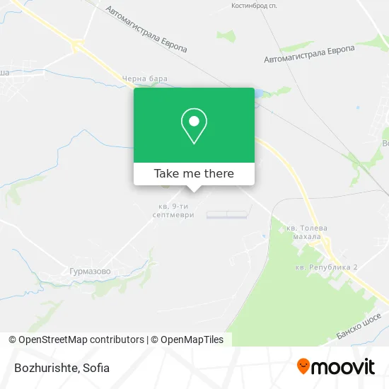 Карта Bozhurishte